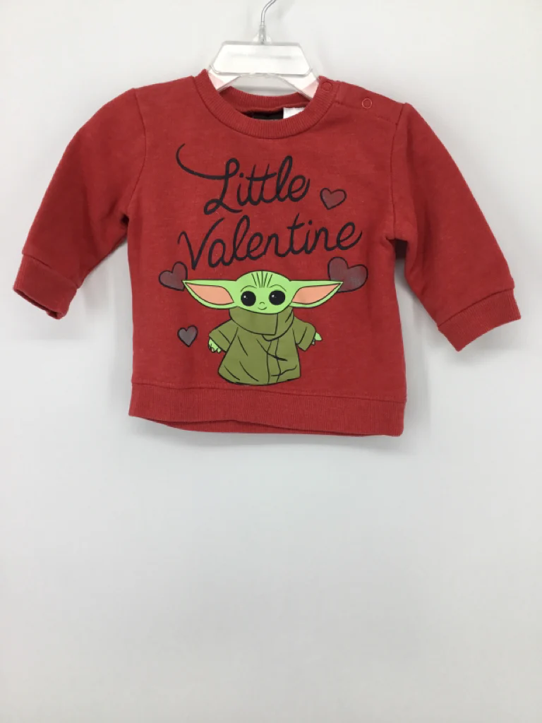Star Wars Child Size 12 Months Red Valentine's Day Sweatshirt