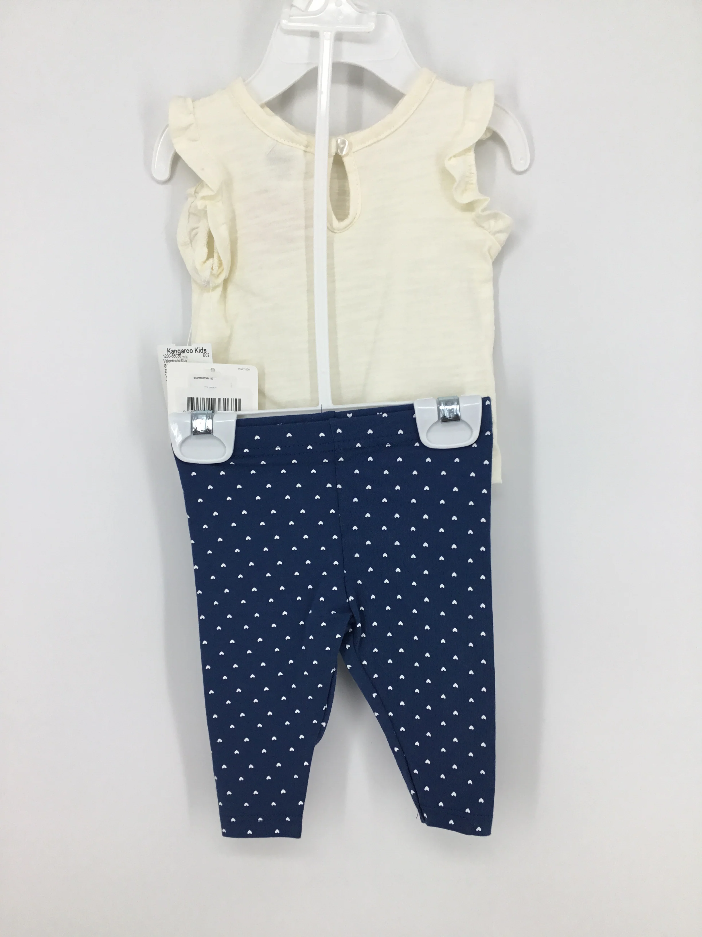 Starting Out Child Size 3 Months Blue Valentine's Day Outfit - Image 3