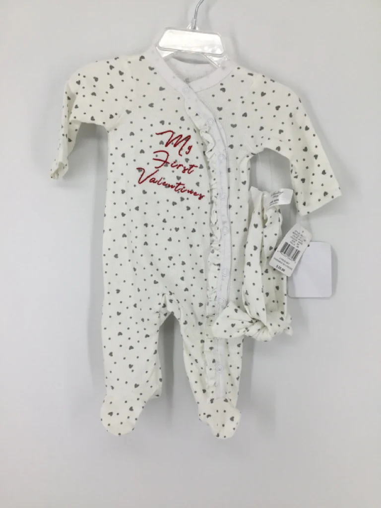 Sterling Baby Child Size 3 Months White Valentine's Day Outfit