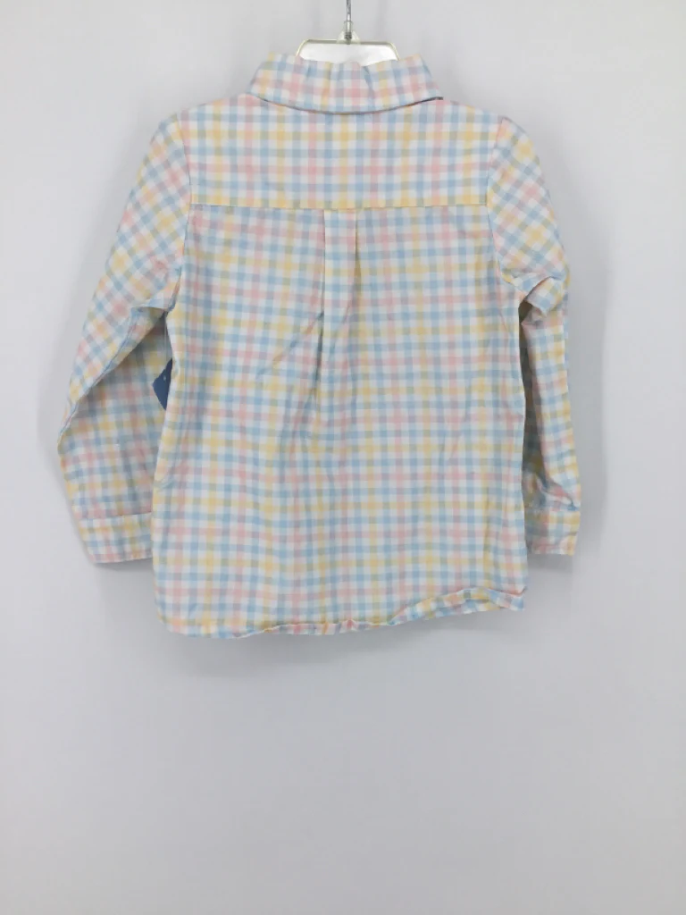 Stitchy Fish Child Size 4 Multi-Color Gingham Shirt - boys - Image 2