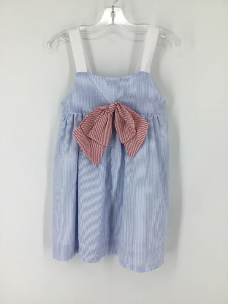 Stitchy Fish Child Size 6 Blue Dress - girls
