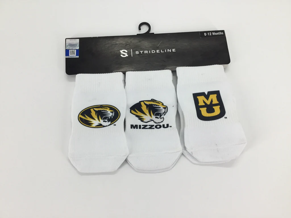 Strideline Child Size 0-12 Months White Socks - girls
