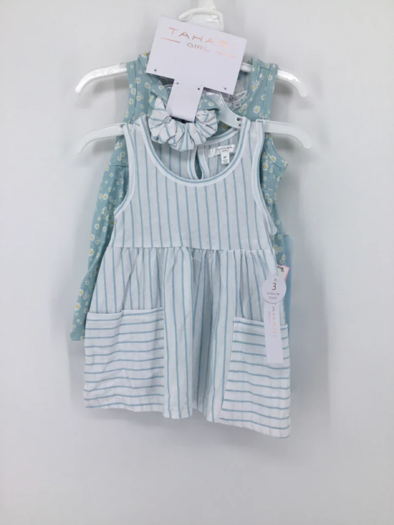 Tahari Child Size 2 Blue Dress - girls