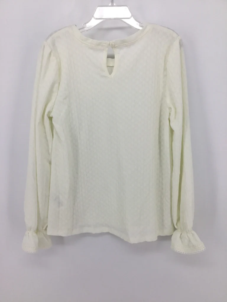 Tahari Child Size 7 Cream Shirt - girls - Image 2