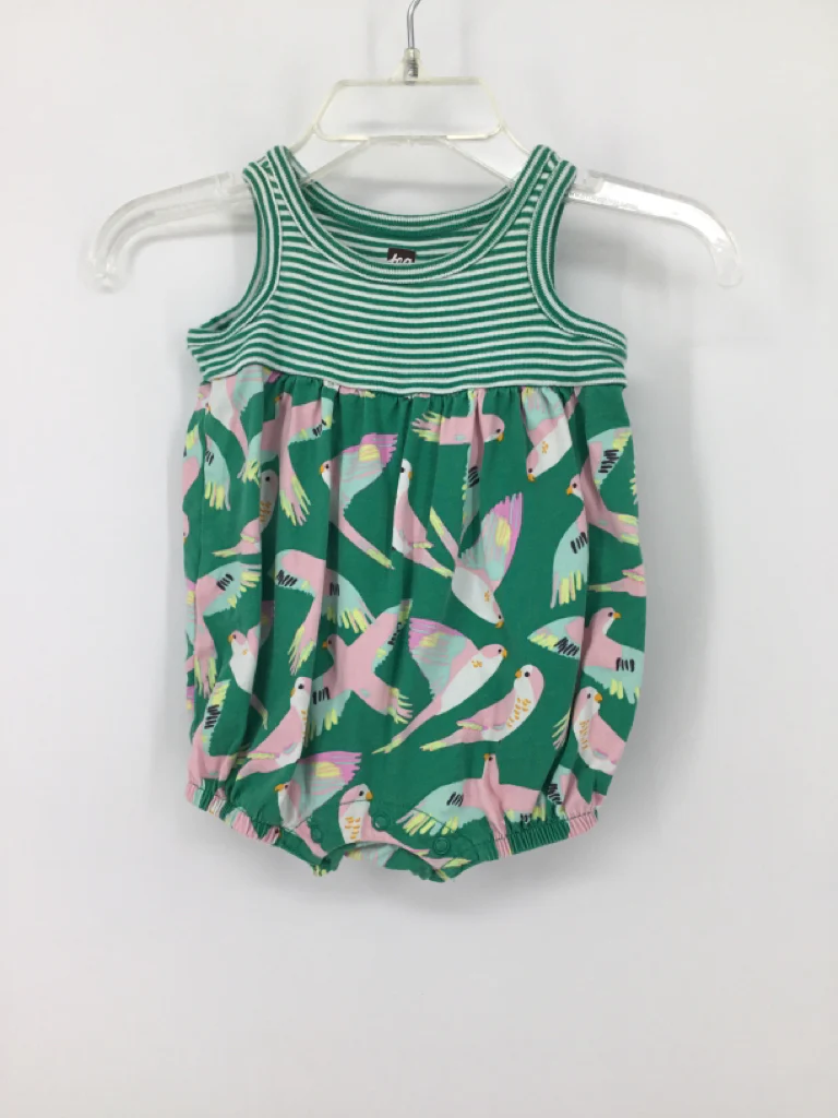 Tea Child Size 0-3 Months Green Outfit - girls