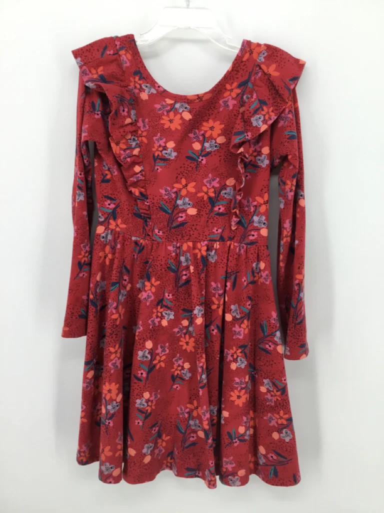 Tea Child Size 7 Red Dress - girls