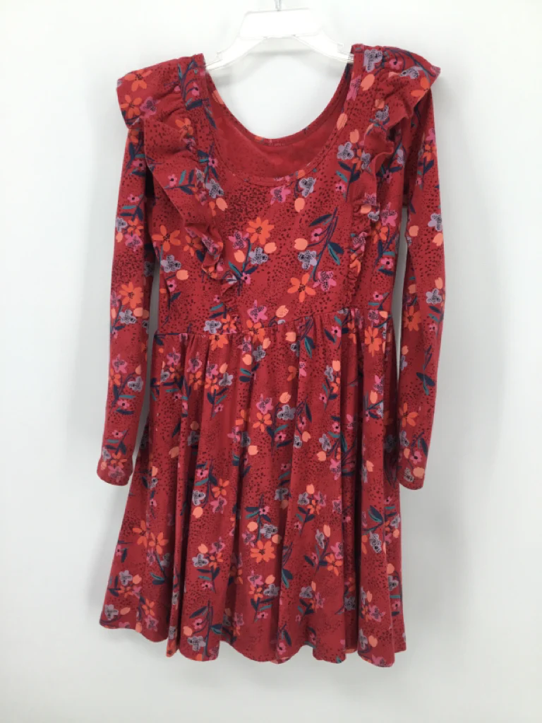 Tea Child Size 7 Red Dress - girls - Image 2