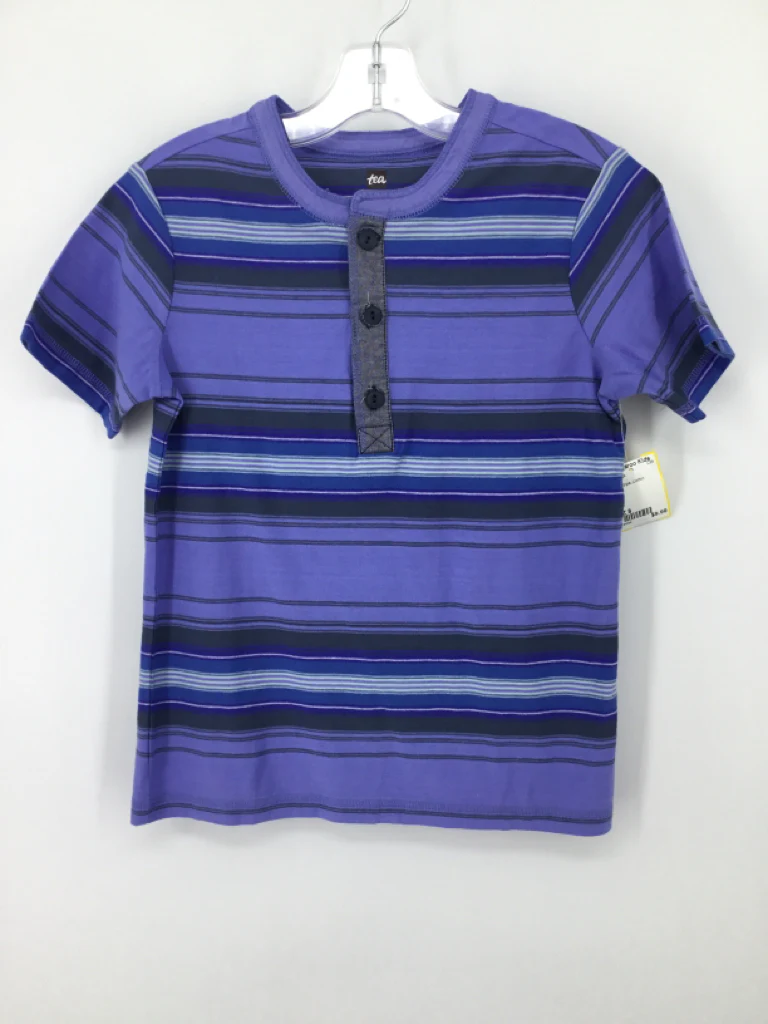 Tea Child Size 8 Blue Stripe Shirt - boys