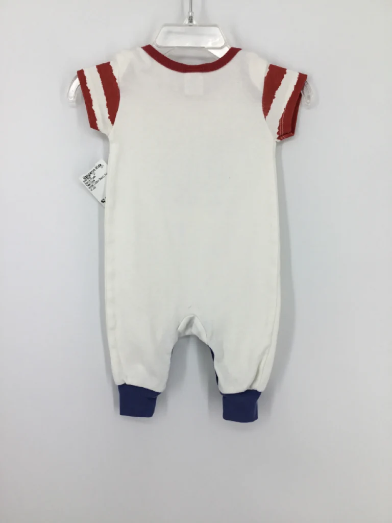 Tesa Babe Child Size 0-3 Months White Stars & Stripes Outfit - Image 2