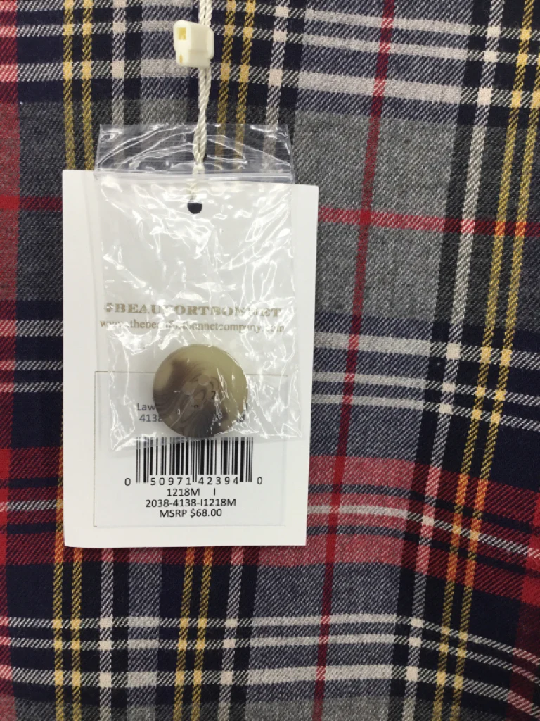 The Beaufort Bonnet Co Child Size 12-18 Months Gray Plaid Outfit - boys - Image 2