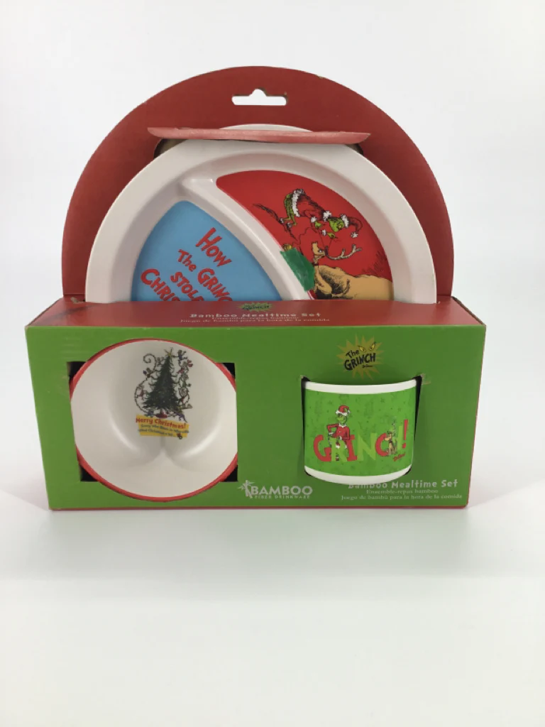 The Grinch Bamboo Mealtime Set