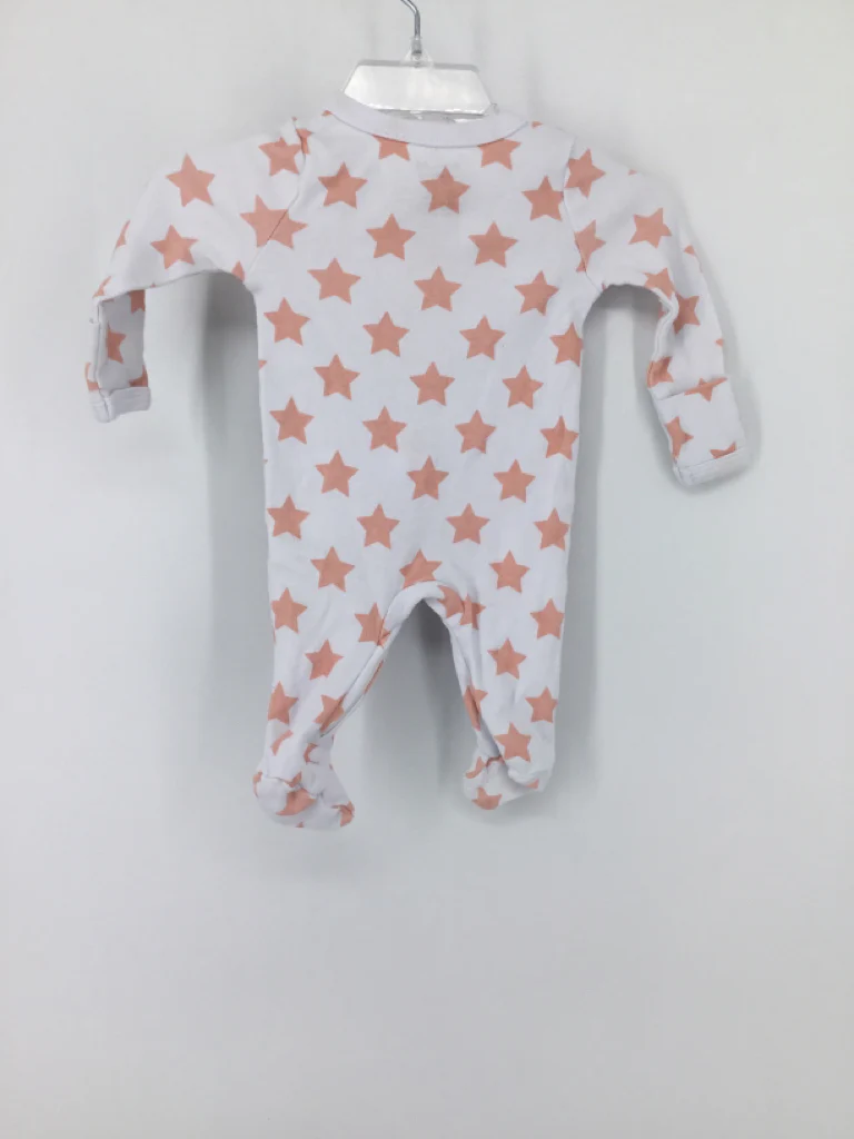The Peanut Shell Child Size 0-3 Months Pink Sleepers - Image 2