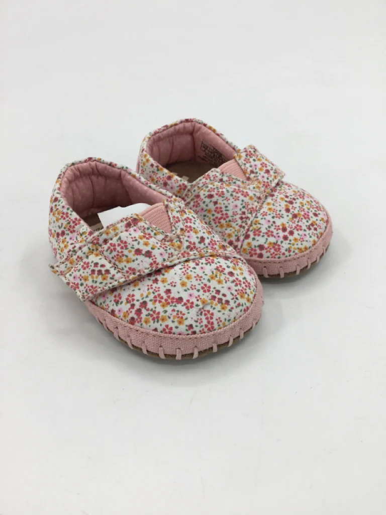 Toms Child Size 2 Toddler Pink Baby/Walker Shoes