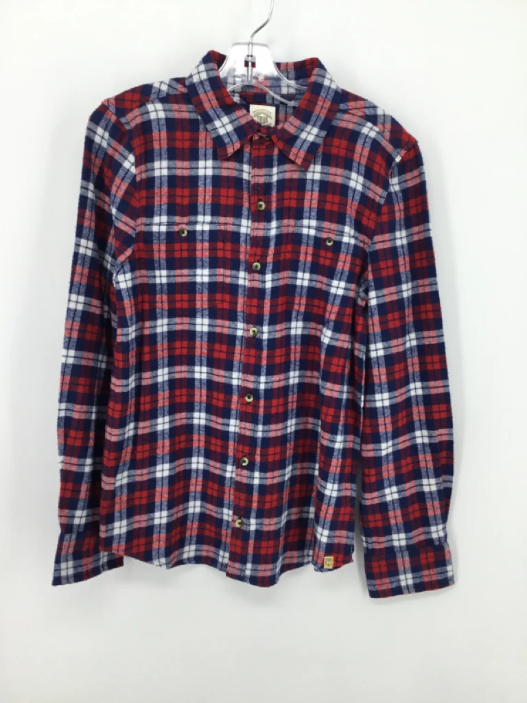 True Craft Child Size 8 Multi-Color Plaid Shirt - boys
