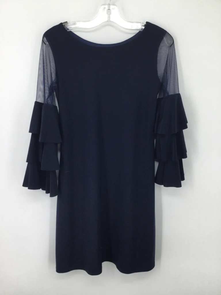 Un Deux Trois Child Size 12 Navy Dress - girls