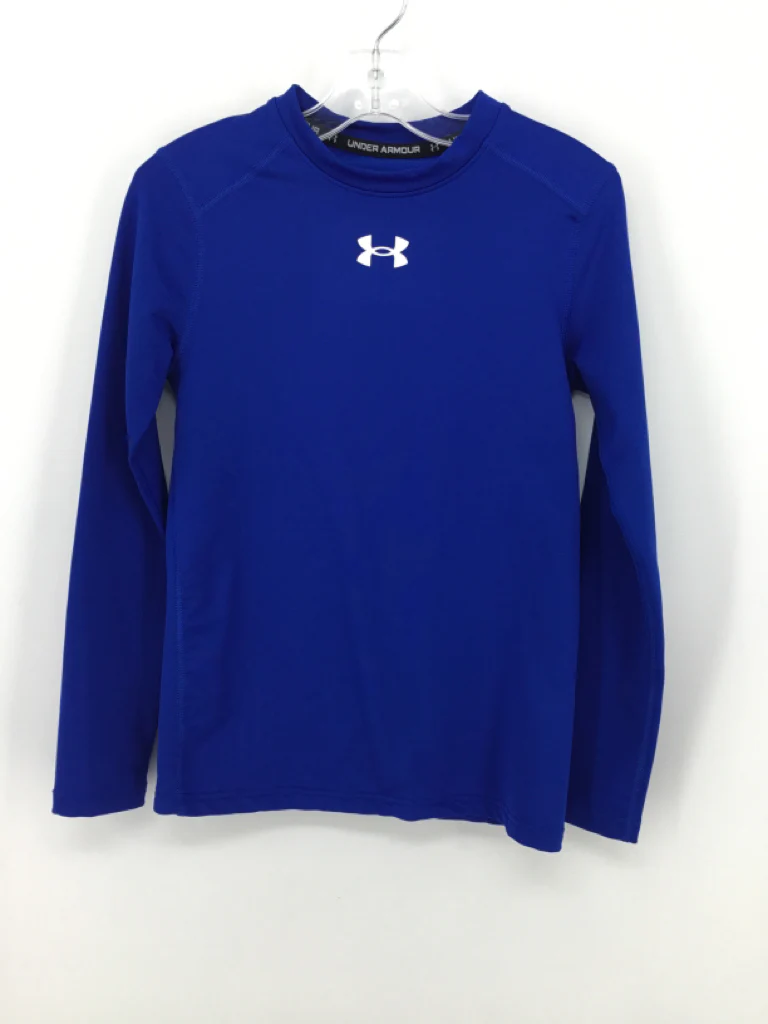 Under Armour Child Size 10 Blue Solid Shirt - boys