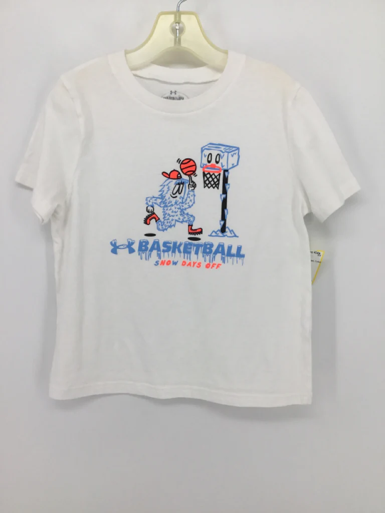 Under Armour Child Size 6 White T-shirt - girls
