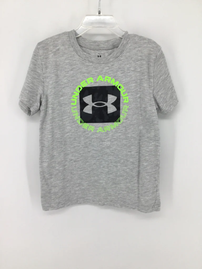 Under Armour Child Size 7 Gray screen printed T-shirt - boys