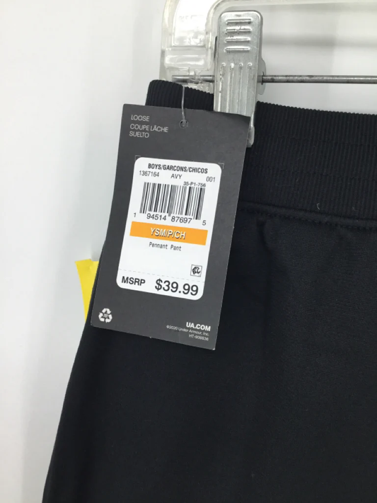 Under Armour Child Size 8 Black Solid Pants - boys - Image 2