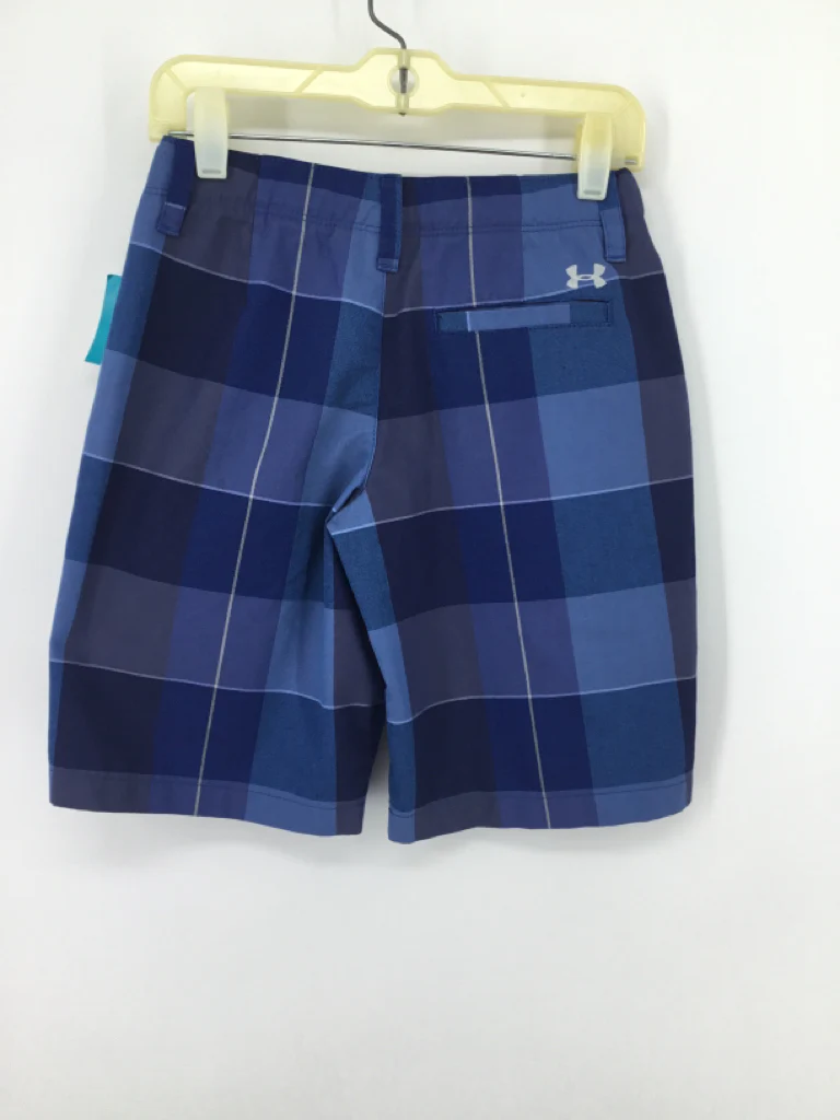 Under Armour Child Size 8 Blue Plaid Shorts - boys - Image 2