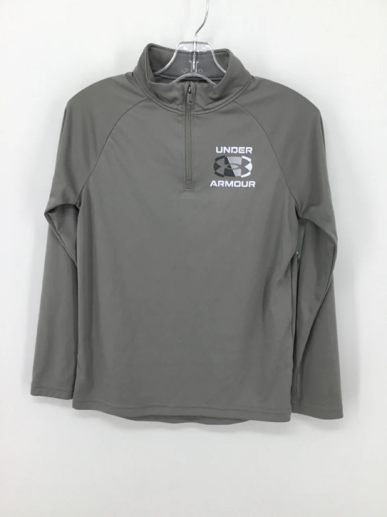 Under Armour Child Size 8 Gray screen printed Shirt - boys