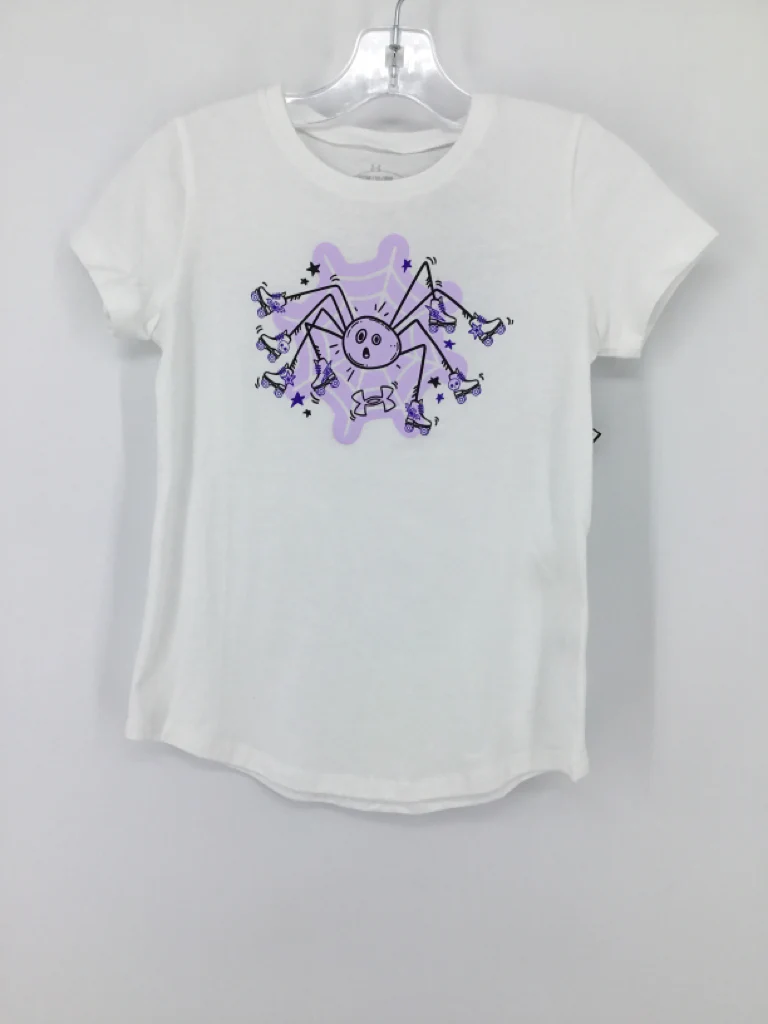 Under Armour Child Size 8 White T-shirt - girls