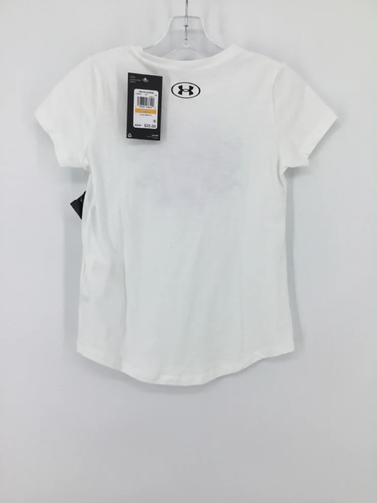 Under Armour Child Size 8 White T-shirt - girls - Image 3