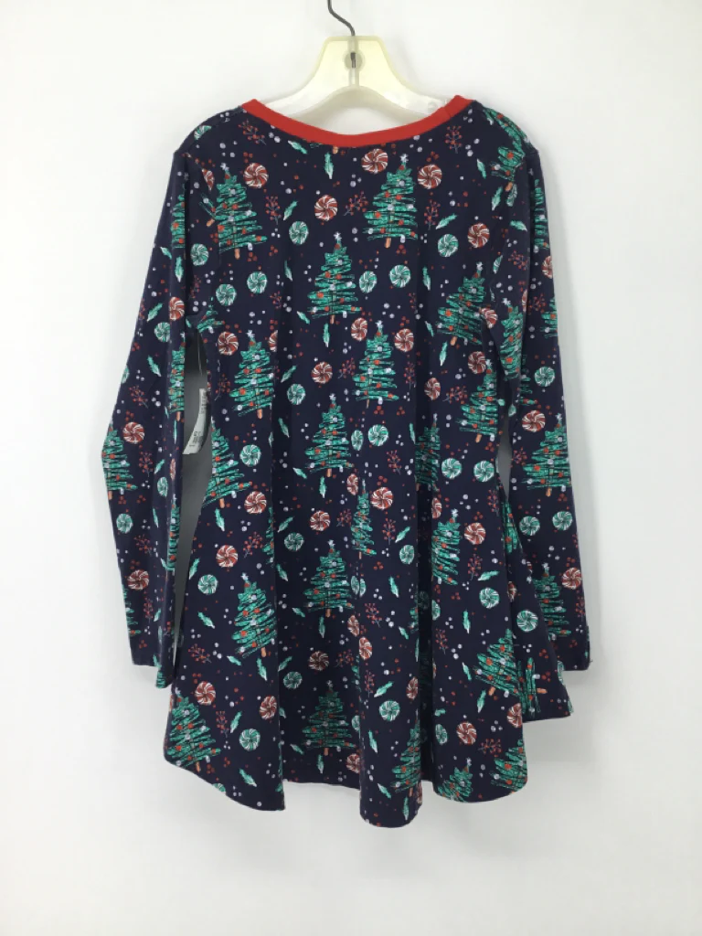 Upper Looper Child Size 10 Navy Christmas Shirt - Image 2
