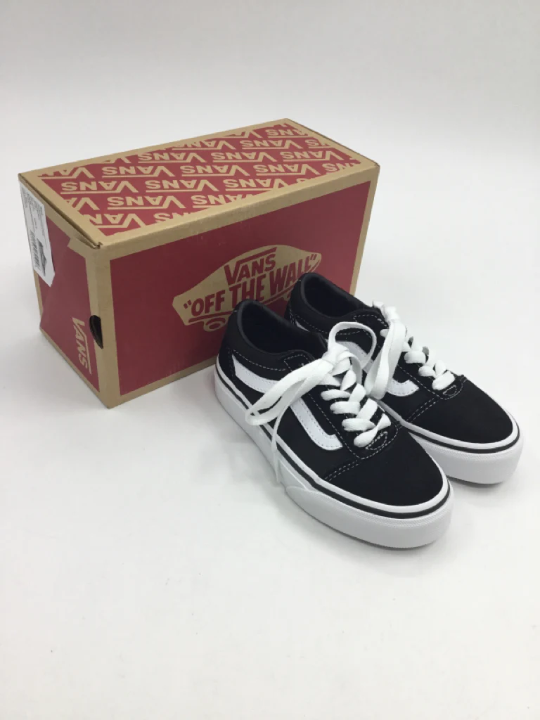 Vans Child Size 11 Black Sneakers