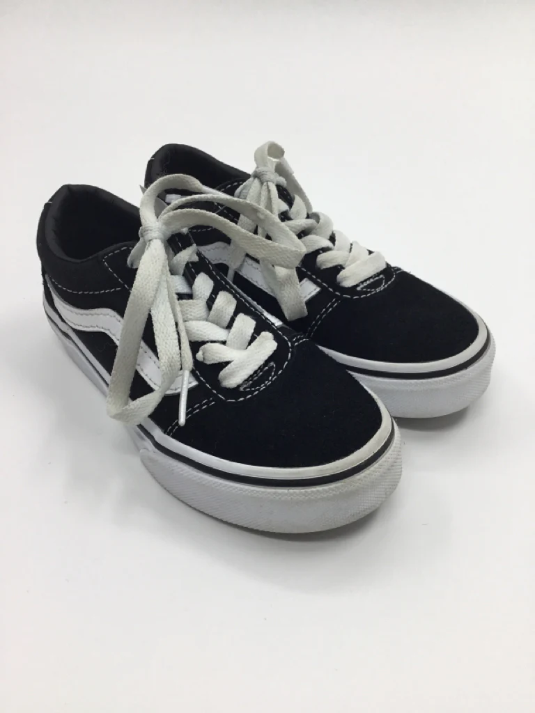 Vans Child Size 11 Black Sneakers