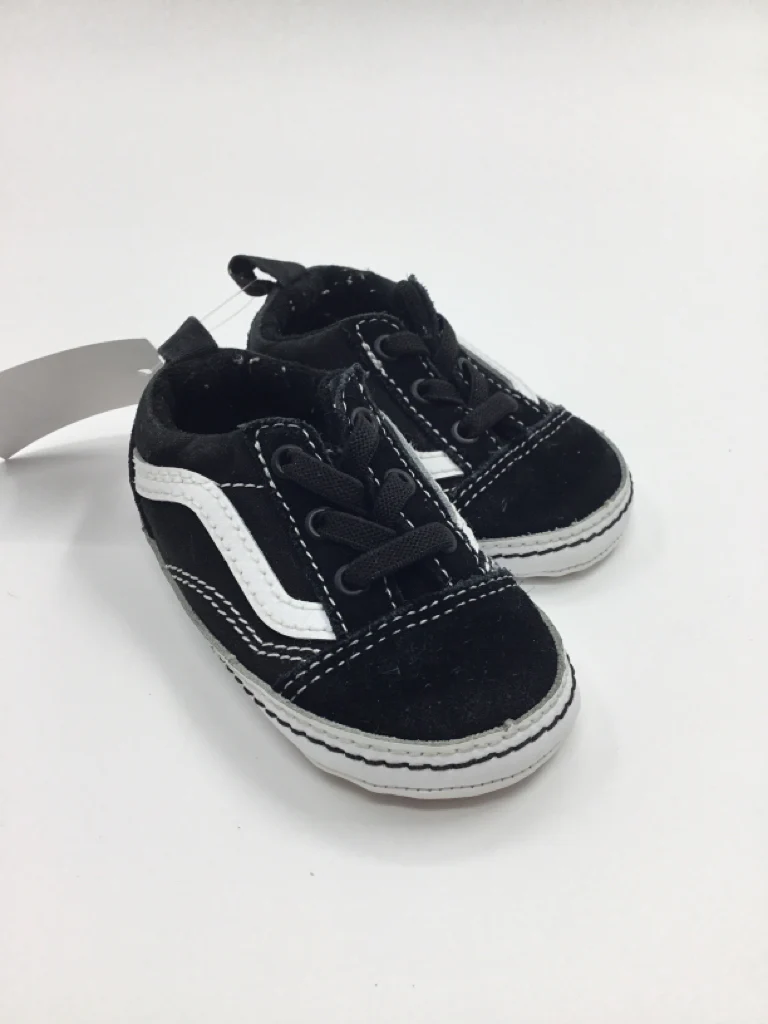 Vans Child Size 3 Toddler Black Baby/Walker Shoes