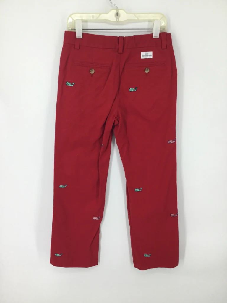 vineyard vines Child Size 10 Red Christmas Pants - Image 2
