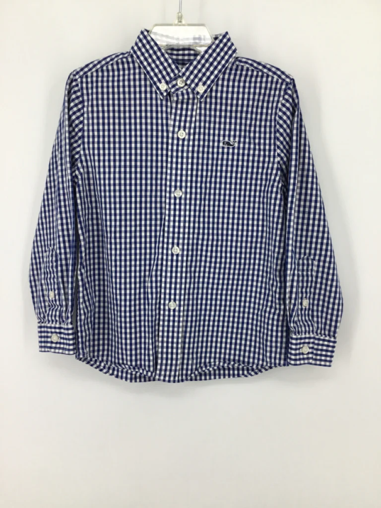 vineyard vines Child Size 4 Navy Gingham Shirt - boys