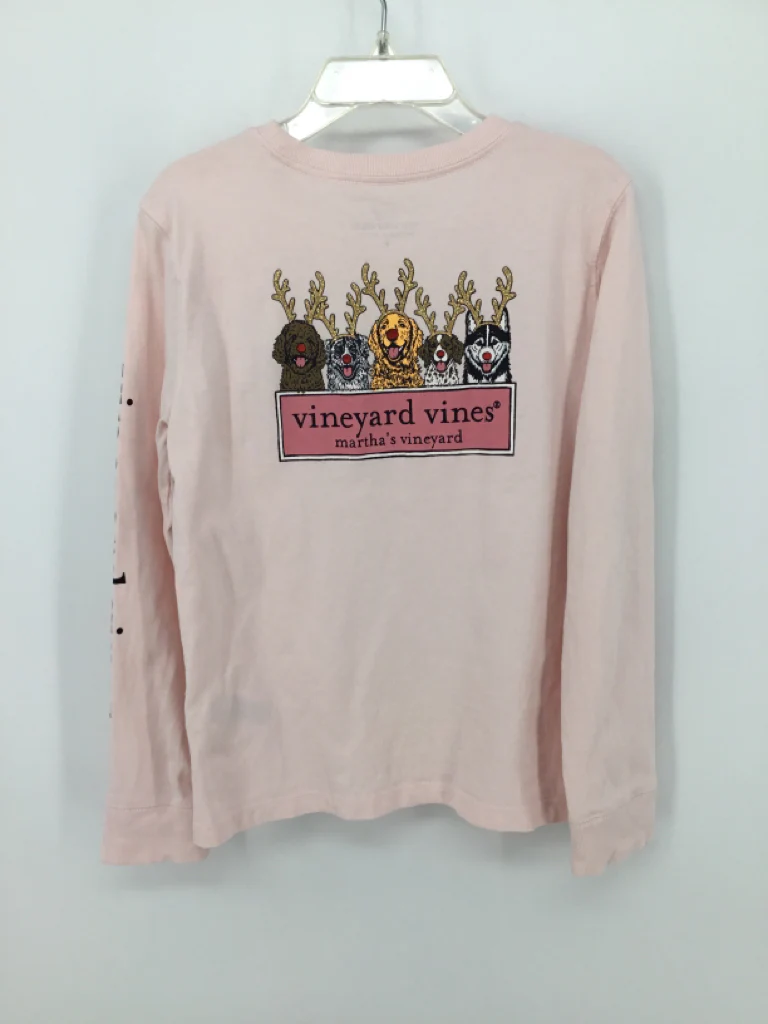 vineyard vines Child Size 6 Pink Christmas T-Shirt - Image 2