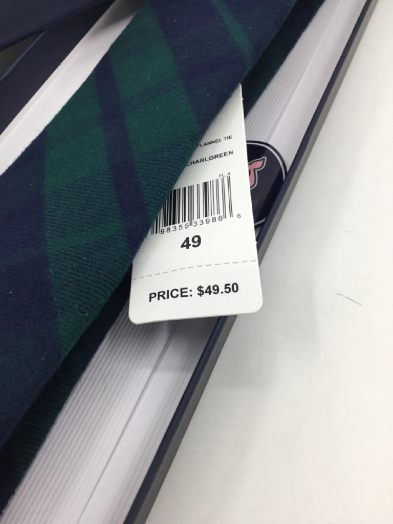 vineyard vines Child Size 8 Green Stripe Tie/Bowtie - Image 2