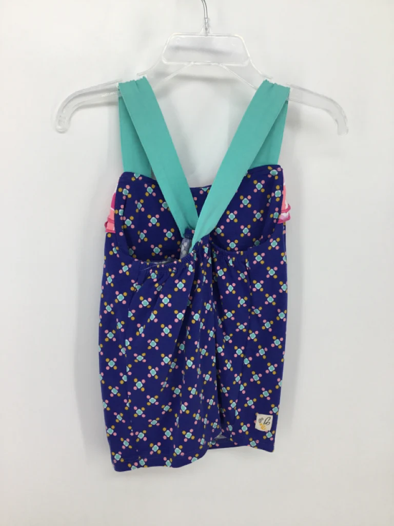 Wild Flowers Child Size 4 Blue Tank top - girls - Image 2