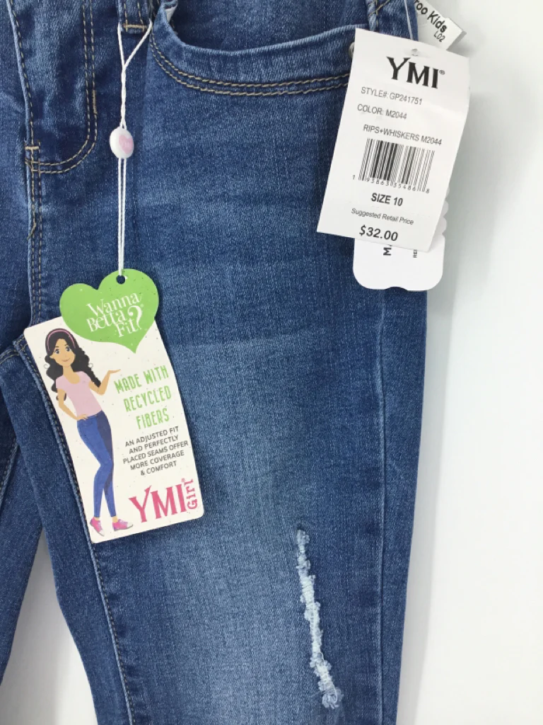 YMI Girl Child Size 10 Blue Jeans - girls - Image 2