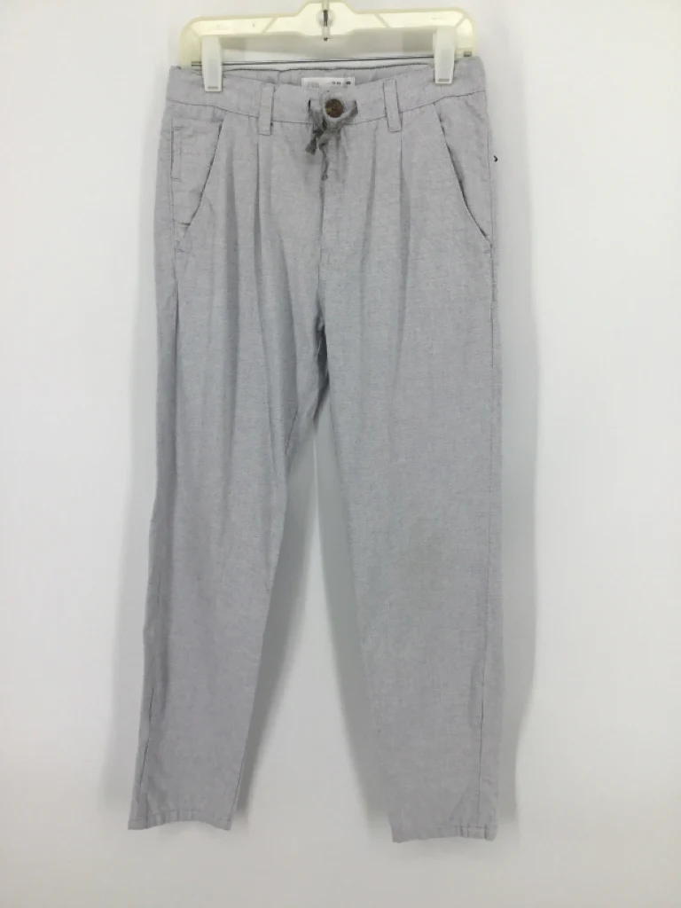 Zara Child Size 11 Gray Solid Pants - boys
