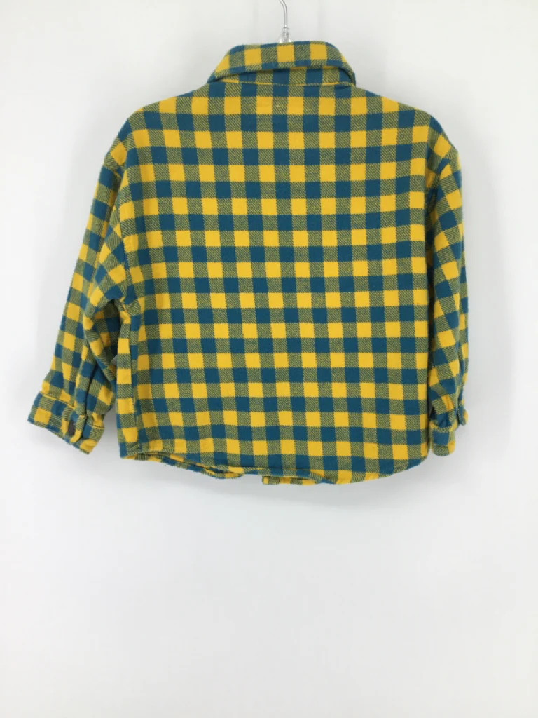 Zara Child Size 18-24 Months Yellow Gingham Shirt - boys - Image 2