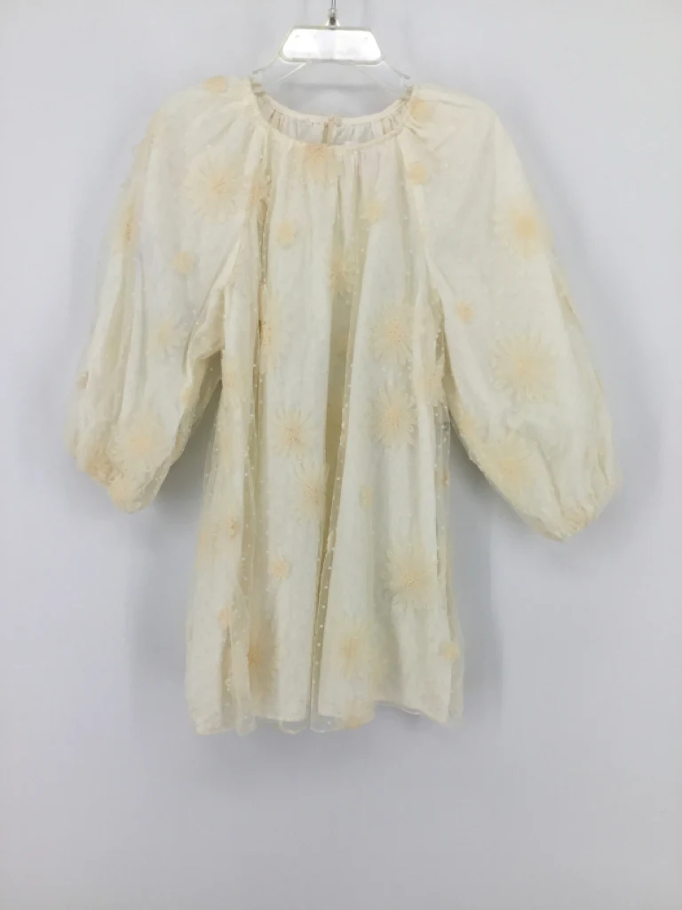 Zara Child Size 5 Cream Dress - girls