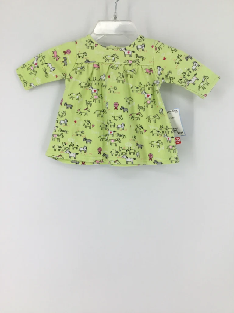 Zutano Child Size Newborn Green Dress - girls